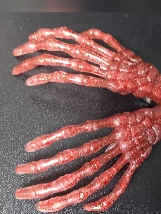 Kreepsville 666 Accessories - Hair Clips - Skeleton Hand Set of 2
